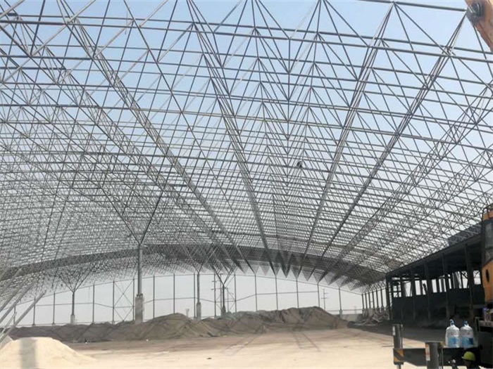 津南钢厂料仓网架工程